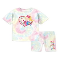 Jojo Siwa djevojke Pride Bike kratka i majica 2-dijelni komplet odjeće, veličine 4-16