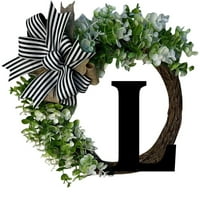 Sprifallbaby Vratna vijenca, Porodično Prezime Umjetno lišće Dizanje slova Viseći ukras za ukrašavanje zidnih vrata