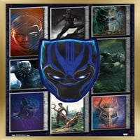 Marvel Cinemat univerzum - Black Panther - zidni plakat kolaža, 22.375 34