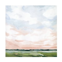 Emma Scarvey 'Ružičasti jutarnji horizont II' platno umjetnost