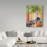 Zaštitni znak likovne umjetnosti 'Meerkat na drvetu' Umjetnost platna Cherie Roe Dirksen