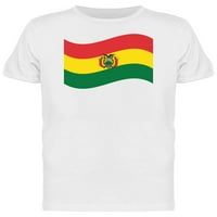 Bolivijska Zastava valovita majica muškarci-slika Shutterstock, muški x-veliki
