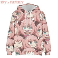 Anya žene djevojke Hoodie Anime Spy Family 3d štampanje Meki Unise džemper kostim pulover