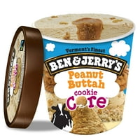 Ben & Jerry's Peanut Buttah Cookie Core Ice Cream, Oz