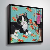 ArtWall kauč mačka, Galerija umotano platno u plutajućem okviru Holly Wojahn