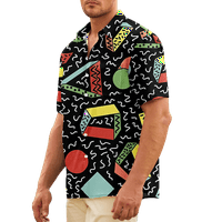 Muška majica Vintage Retro 80-ih 90-ih Geometrijska kreativna atraktivna umjetnost Print Funny Outfits