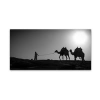 Zaštitni znak likovne umjetnosti 'Camel Trip, Jordan' platno Art Dan Ballard