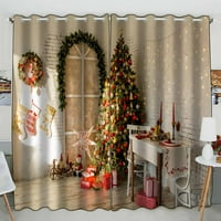 Božić praktična toplotna izolacija sjenčanje prozora zavjese veličine 52 84