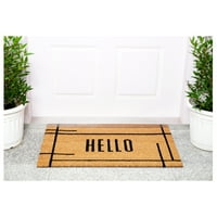 Calloway Mills Modern Natural Hello Doormat 17 29