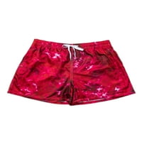 HAITE MAN MID FIDSString Mini pantalone Ležerne prilike ljetne kratke hlače od odmor elastična struka cvjetnog printskog odjeća s džepovima