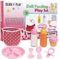 Kliknite na n ' play Baby Doll Set za hranjenje sa priborom