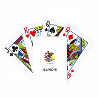 Američka državna zastava Contour Illino je poker igrati čarobnu karticu zabavnu ploču