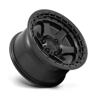 Aluminijski rim za gorivo D blok 18x9in mat crni s crnim finišom prstenom, D75018909457