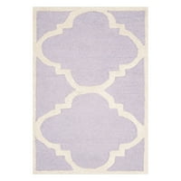 Cambridge Justine Geometric Quatrefoil prostirka vunene površine, svijetlo ružičasta Ivory, 4 '6 '