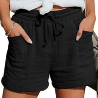 Ženske kratke hlače Hlače Ljetne modne kratke hlače Elastični struk casual pune boje baggy kratke hlače