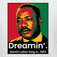 Divlji Bobby Dreamin Martin Luther King JR Black Pride Unise Graphic Hoodie Duks, Bijela, 3x-velika