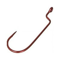 Vlasnik Crveno ofset Shand Wide Gap Worm Hook, 4 0, crvena višebojna