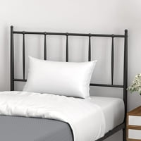 Krevet sa platformom dvostruke veličine sa tapaciranim uzglavljem, podloga za madrac sa okvirom kreveta