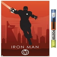 Marvel Heroic Silhouette - Zidni poster Iron Man, 22.375 34