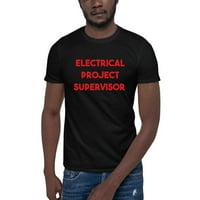 3xl crveni električni Supervizor projekta pamučna majica kratkih rukava Undefined Gifts
