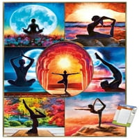 Moreno - Likovna umjetnost - joga zidni plakat kolaža, 14.725 22.375