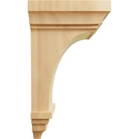 Ekena Millwork 6 W 3 4 D 12 H Veliki Jefferson Wood Corbel, Crveni hrast