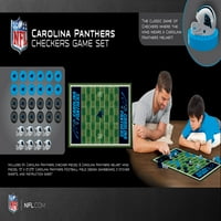 Remek-djela službeno licencirane NFL Carolina Panthers Checkers igra za udruge za obitelji i djecu i gore