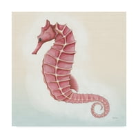 Zaštitni znak likovne umjetnosti 'Boardwalk Seahorse' Canvas Art by Elyse Deneige