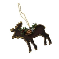 Svečani božićni ukras Drvni crtani crtani viseći poklon stabla