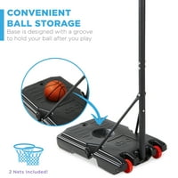 Najbolji izbor proizvoda Kids Visina podesivi košarkaški obruč, prijenosni sustav povratnog ploča W točkovi - bijeli