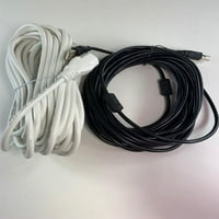[UL naveden] OMNIHIL bijeli 30ft AC kabl za napajanje+30ft USB-B kabl kompatibilan sa Canon dr-3080cii