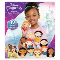 Disney princeze plišani super set, plišane figure, službeno licencirane dječje igračke za uzgoj, poklone