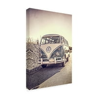 Zaštitni znak likovne umjetnosti 'Surfers Vintage VW autobus' platno Art Edward M. Fieldin