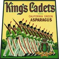 King's Cadets šparoge label poster Print