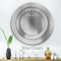 DizajdRart 'Poppy Retro Cvijeće' Vintage Circle Metal Wall Art - Disk od 29