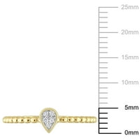 Miabella ženski dijamantski naglasak 14kt prsten za suze od žutog zlata
