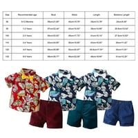 Odjeća za dječake komplet odjeće za djecu ljetna odjeća za dječake kratki rukav cvjetna košulja šorc odijelo