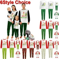 Grinch Family Matching Božić Pidžama Set Je Li Ovo Dovoljno Jolly Holiday Pidžama Odjeća Za Spavanje Tata Mama Djeca PJs