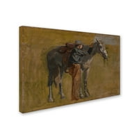 Zaštitni znak likovne umjetnosti 'kauboji u Badlandsu' platnena Umjetnost Thomasa Eakinsa