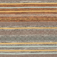 Montauk lorenzo jorgani pamučni tepih za trkače, tirkizna smeđa, 2'3 8 '