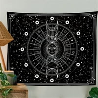 Raneu Sun mjesec zidni viseći zvijezde Svemirsko zidno tapiserija Pogodno za kućni dekor za spavaće sobe