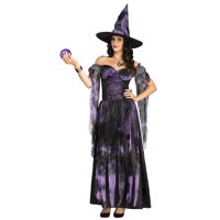 Fun World Inc. Starlight Witch Halloween Fantazijski Kostim Ženski, Odrasli, Ljubičasti
