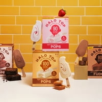 Halo Top Brownie Batter Light Ice Cream Pops, Pack