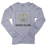 Državna zastava Rhode Islanda - specijalna vintage izdanje muške majice dugih rukava