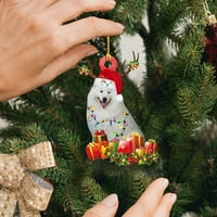 Kreativni pas uzorak Viseći dekor Predivan nježni viseći widget za kućno ružičasto drvo