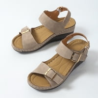 Akiihool sandale za žene elegantne ljetne sandale sa širokim širinama, Ležerne lučne sandale sa tangama