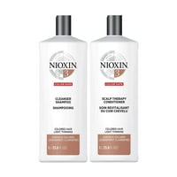 NIOXIN System Cleanser šampon i terapijski balzam za vlasište set za obojenu kosu, 33. oz svaki