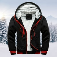 Zimske muške jakne Plus veličina muške kapuljače zimski topli Villus džemper džemper jakna Outwear Coat