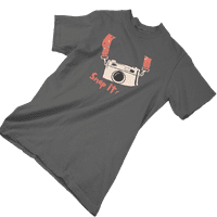 kiMaran Creative Camera icon Photography T-Shirt Snap it Unise kratki rukav Tee