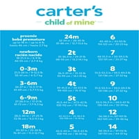 Carterovo dijete moje dijete i djecu za dijete Jednodijelni pidžami, 2-pakovanje, veličine 12m-5t